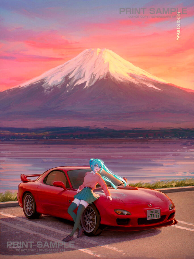 Miku + RX-7