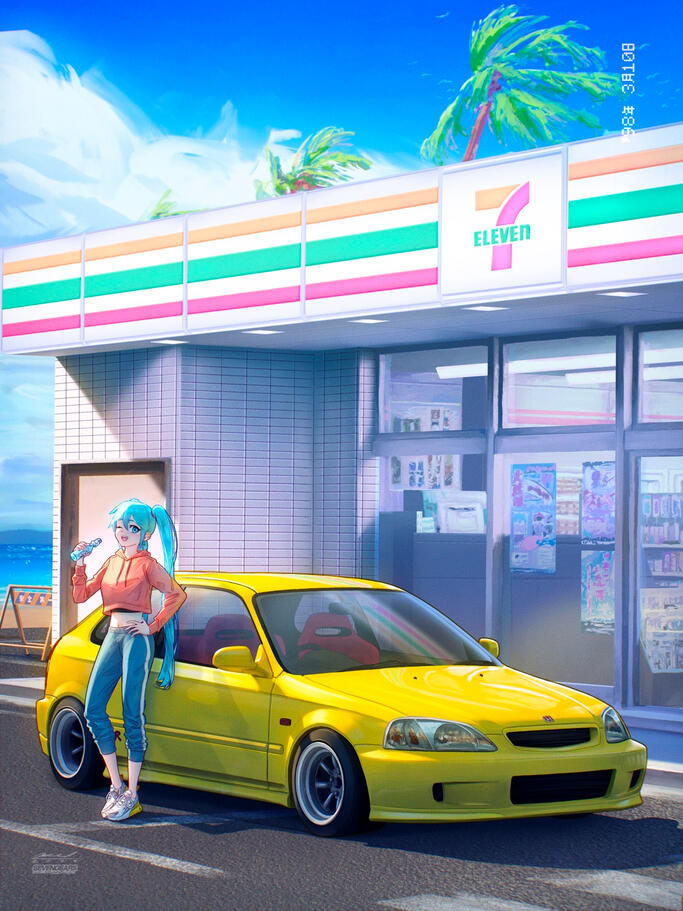 Miku + Civic Type R