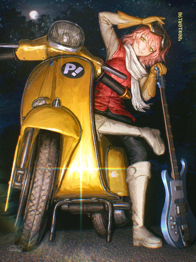 Haruko + Vespa