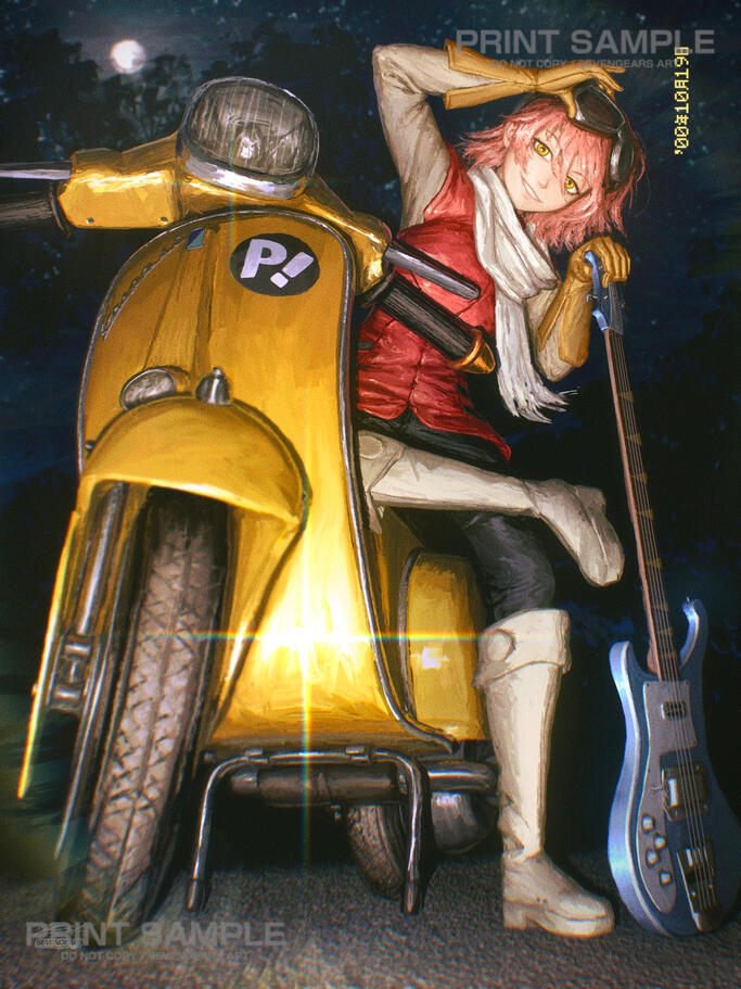 Haruko + Vespa