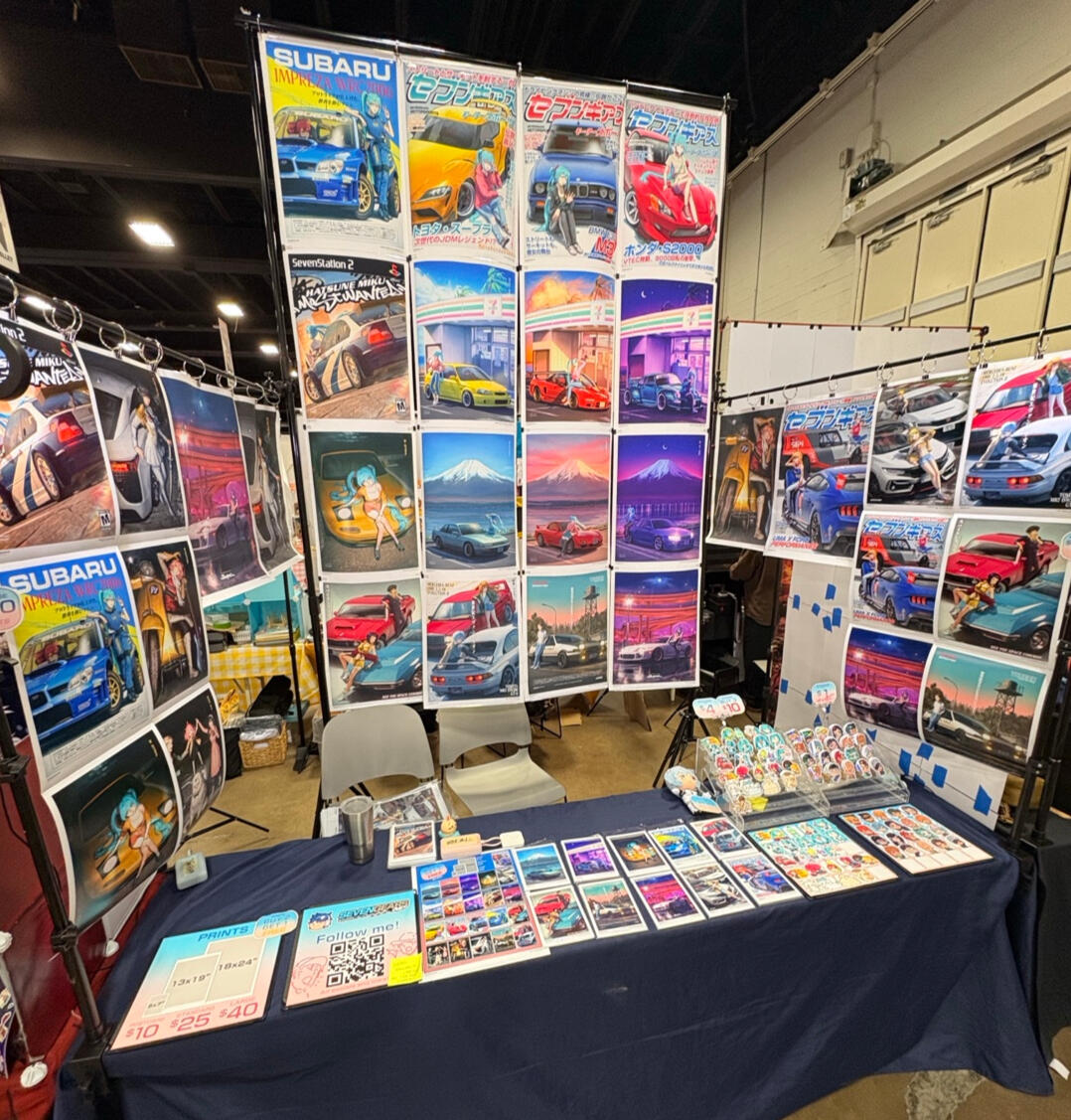 8ft Table with 10ft Backdrop Display